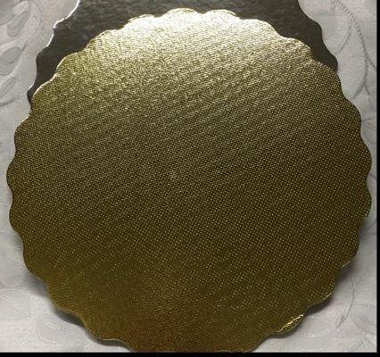 Bandeja Base para Bolo Redonda 28cm Dourada (10 unidades) - Pitpratos