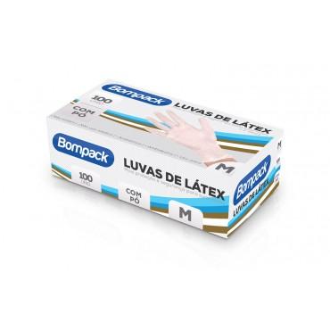 Luva Procedimento Tamanho M (100 unidades) Bompack - Embrast