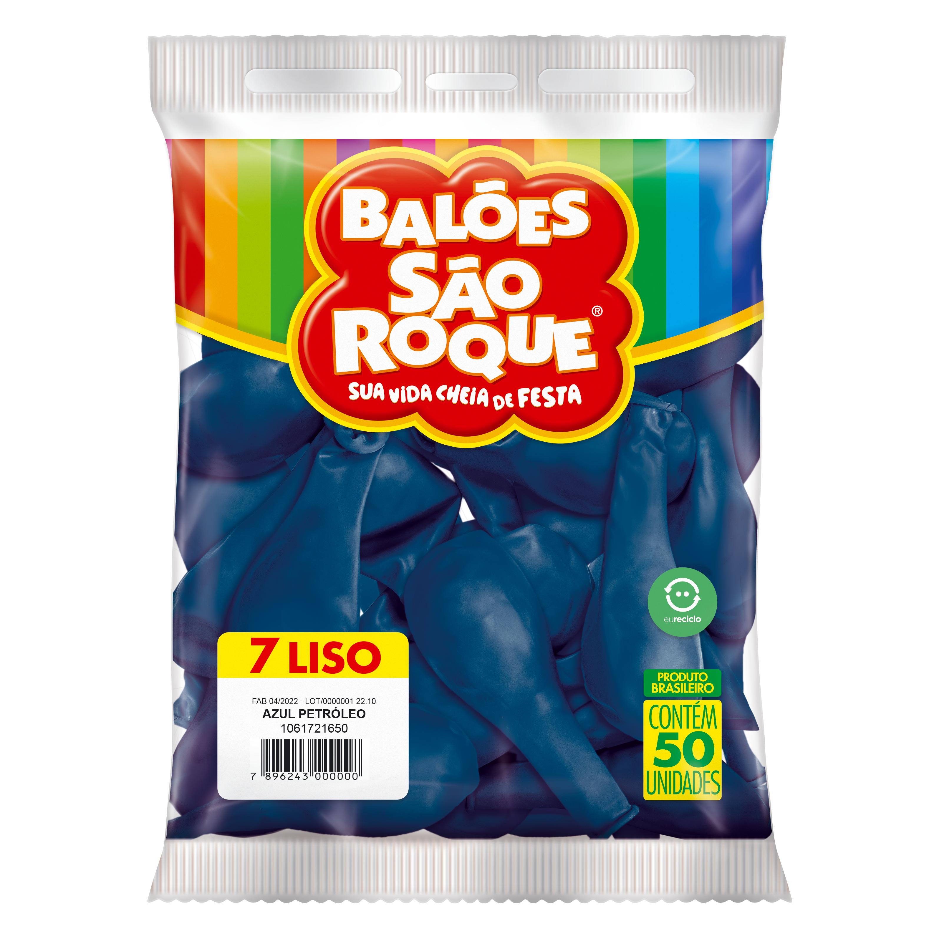 Balão Imperial Nº 7 Azul Petróleo (50 unidades) - São Roque