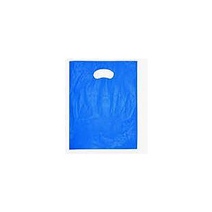 Sacola Plástica Boca de Palhaço 20x30 Azul (50 unidades) - CVS