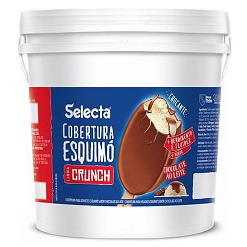 Cobertura Esquimó Crunch Chocolate ao Leite (4kg) - Selecta