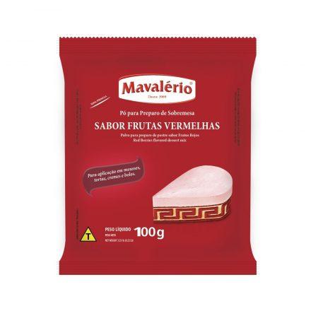 Pó para Sobremesa Frutas Vermelhas (12 pacotes) - Mavalério