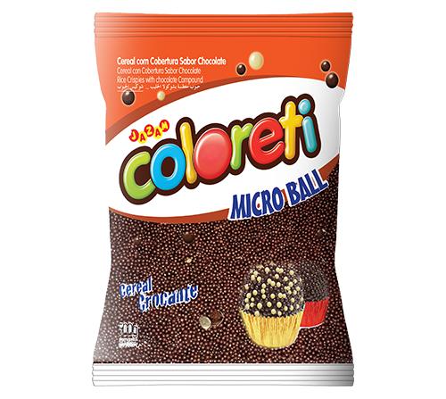 Pastilhas Confeitadas Microball Ao Leite Coloreti (500g) - Jazam