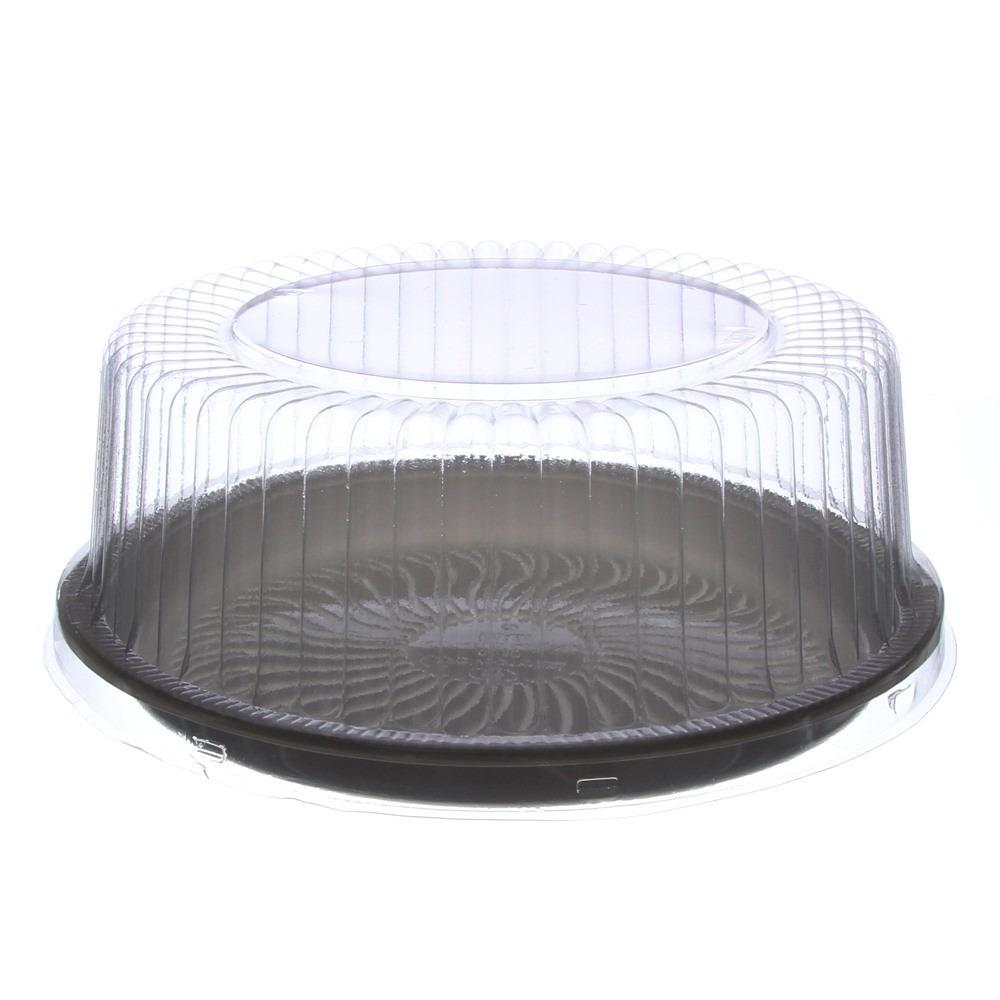 Embalagem Redonda para Bolo H-50 Alta Preta (50 unidades) - Hiperpack