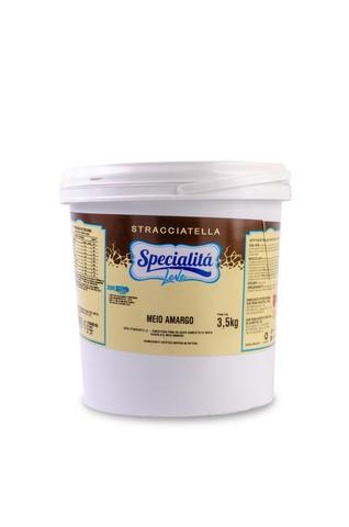 Stracciatella Zero Açúcar Chocolate Meio Amargo (3,5kg) - Selecta Specialitá