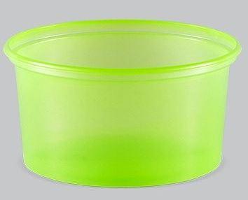Pote Plástico P-14 300ml Verde com 50 unidades - Copaza