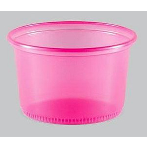 Pote Plástico P-13 200ml Rosa com 50 unidades - Copaza