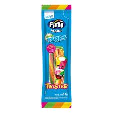 Tubes Fini Twister Cítrico (17g) - Display com 12 pacotes