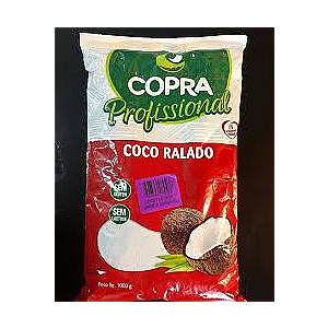 Coco Ralado Flocado Úmido e Adoçado (1kg) - Copra