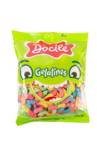 Bala de Gelatina Gelatines Cobrinhas Cítricas (1kg) - Docile