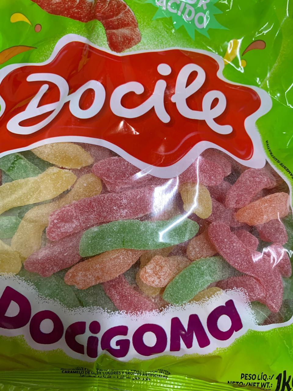 Bala de Goma Minhoca Azedinha (900g) - Docile