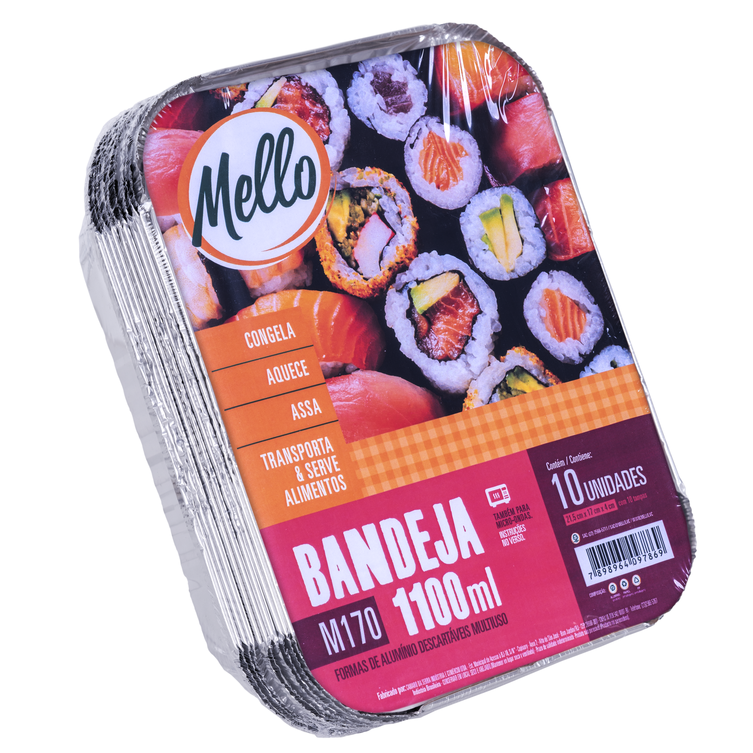 Bandeja em Alumínio 170 (1150ml) - Mello