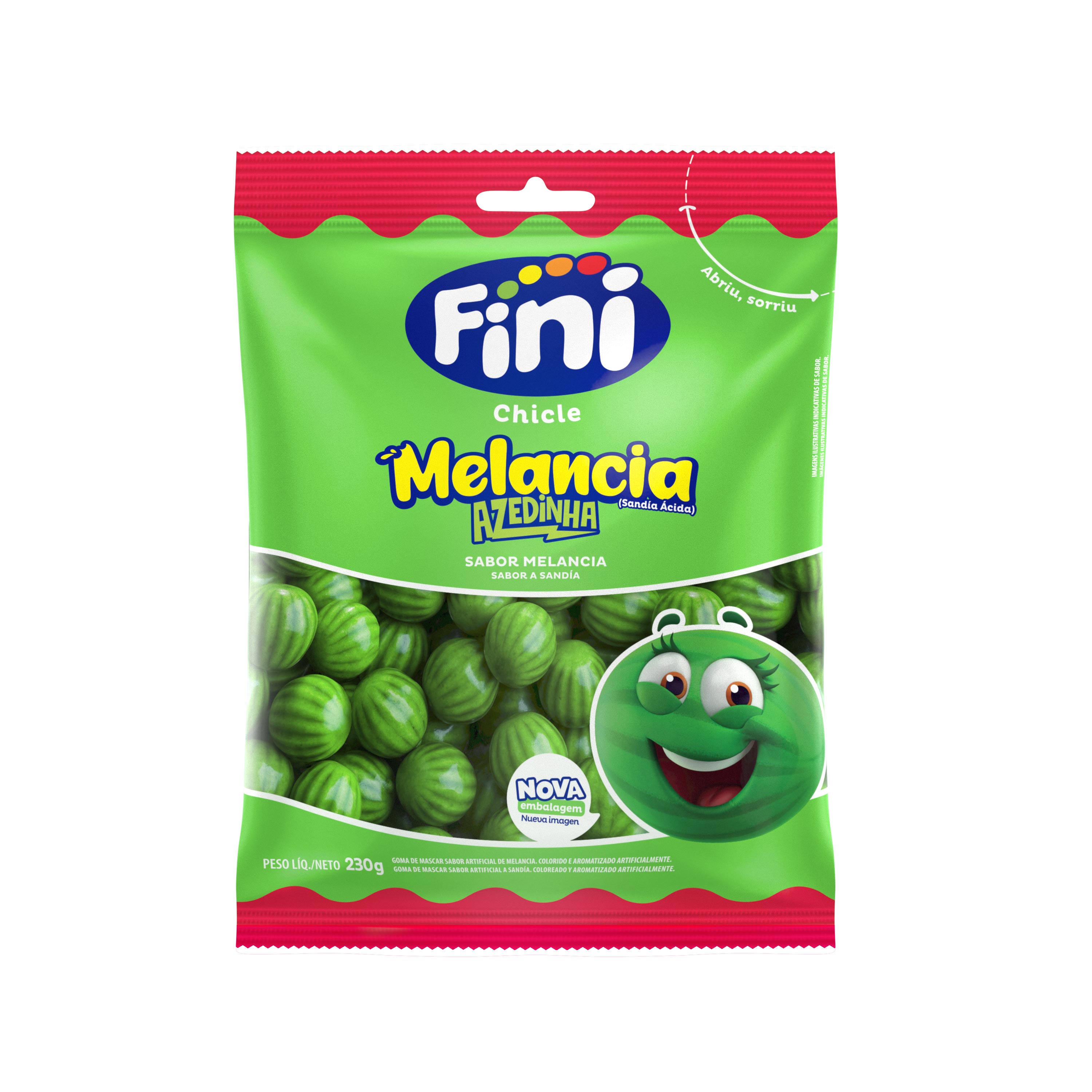 Chicle Fini Melancia com recheio Cítrico (230g)