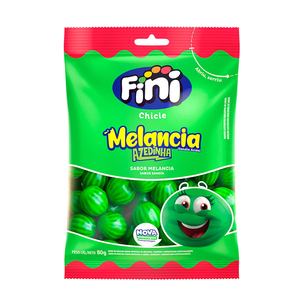 Chicle Fini Melancia com recheio Cítrico (80g)