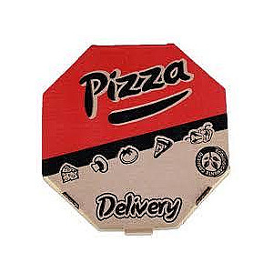 Caixa de Pizza 25cm Acoplada com 25 Unidades - Del Pepeis