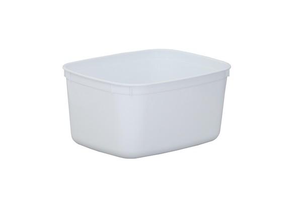 Pote Retangular 1,5lt sem Lacre Premium Branco(25 unidades) - Prack